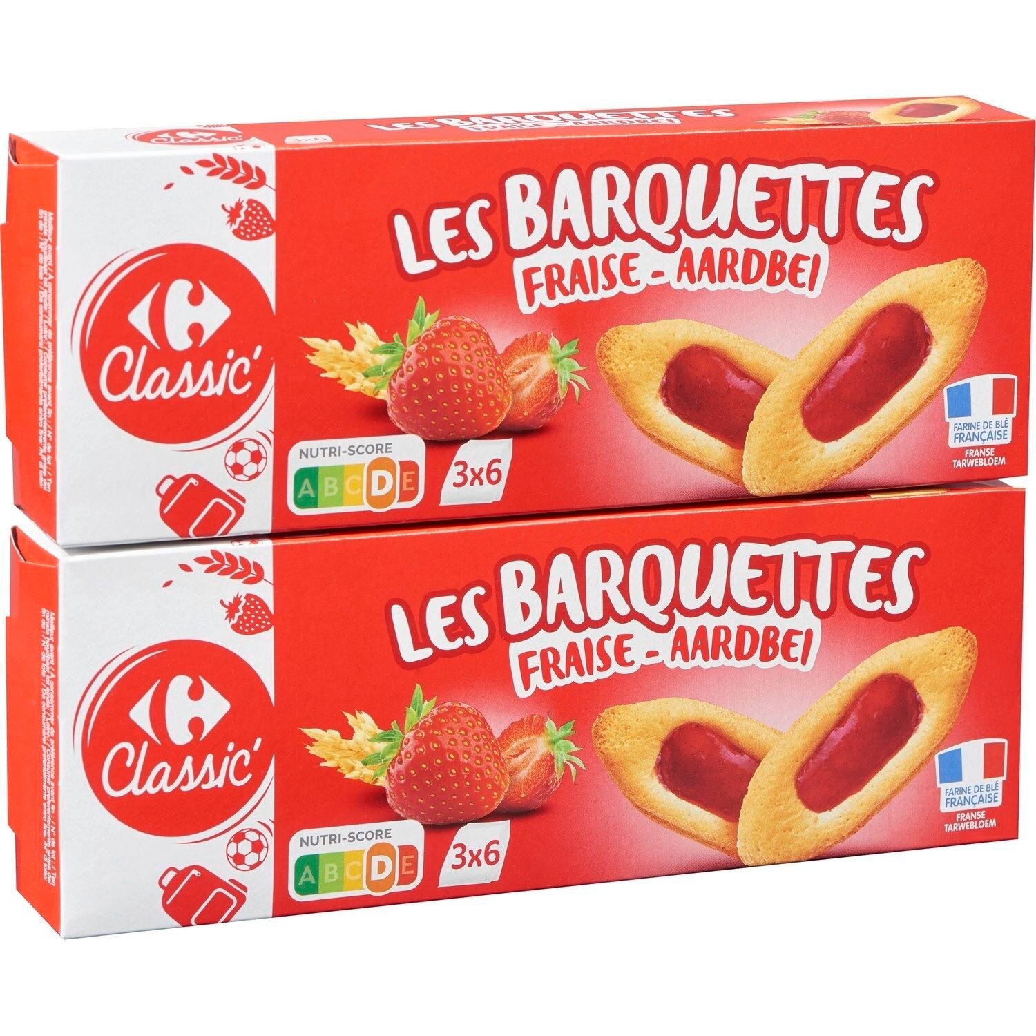 Biscuits Les Barquettes Fraises