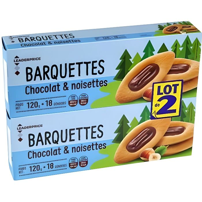 Biscuits Les Barquettes Chocolat