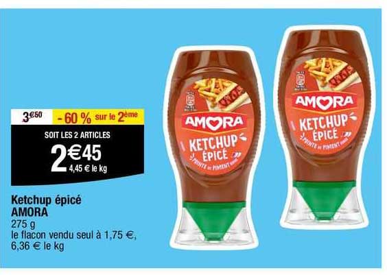 Amora Ketchup Epicé 250g